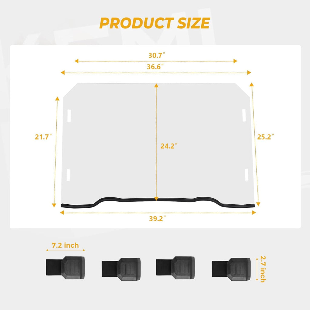 Scratch Resistant Hard-coated Polycarbonate Front Full Windshield M998266