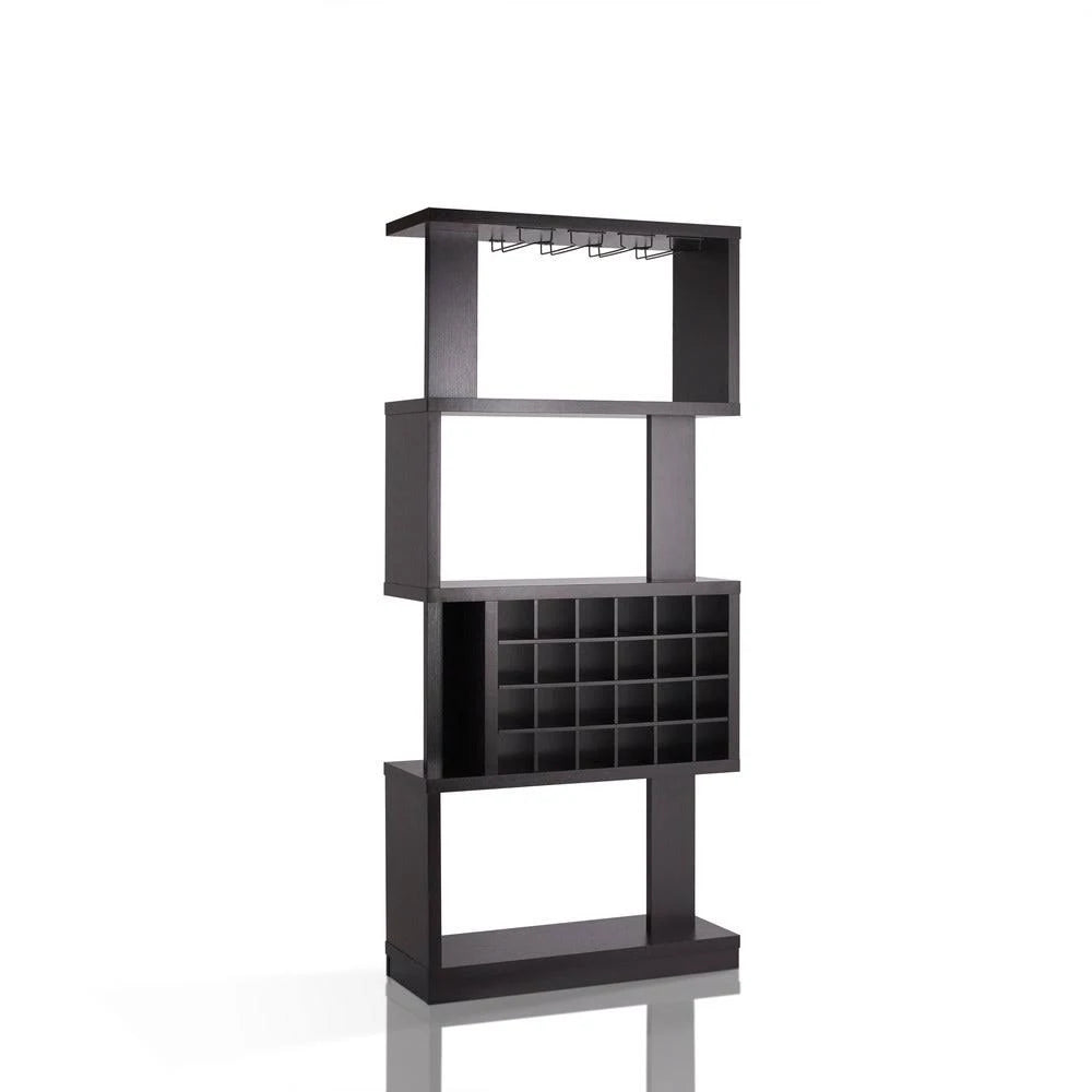 White Oak 4-Tier Bar Cabinet B1103