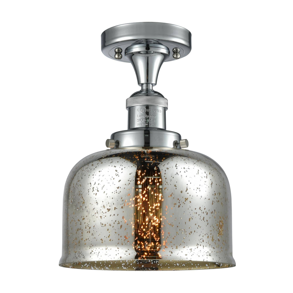Large Bell 1 Light Semi-Flush Mount L60952