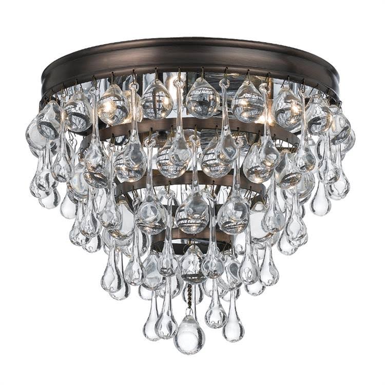 3 Light Ceiling Mount in Vibrant Bronze F878362