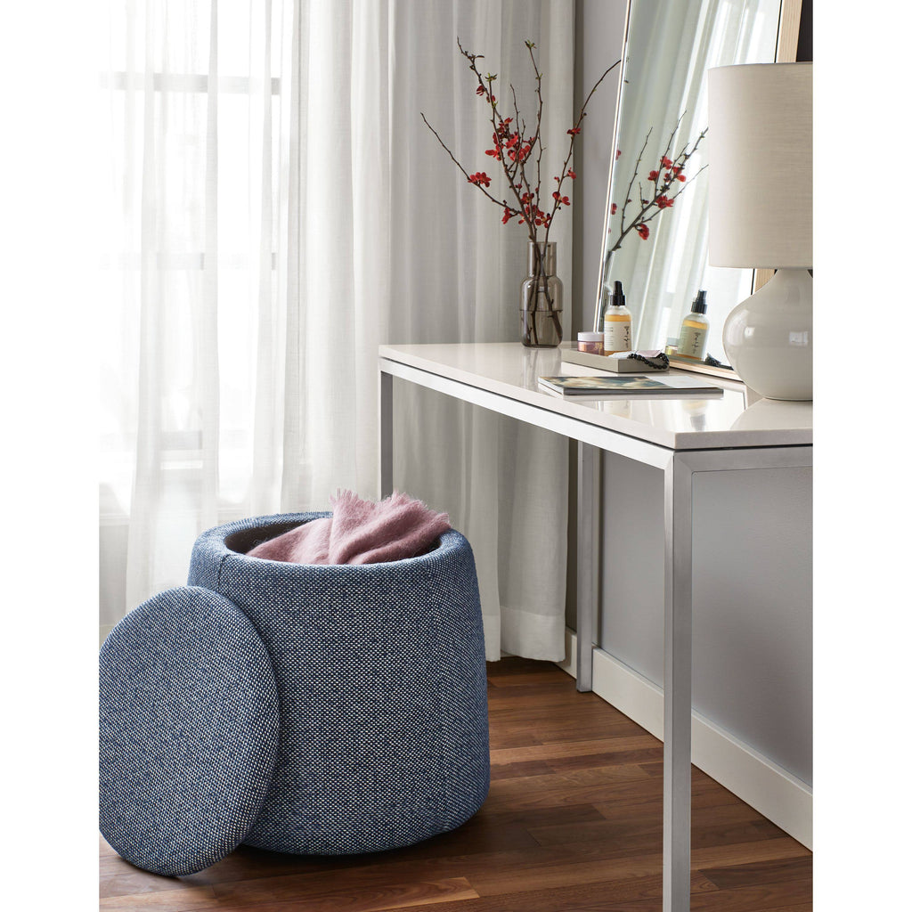 Smoke Tempered Glass Console Table with White Base K541