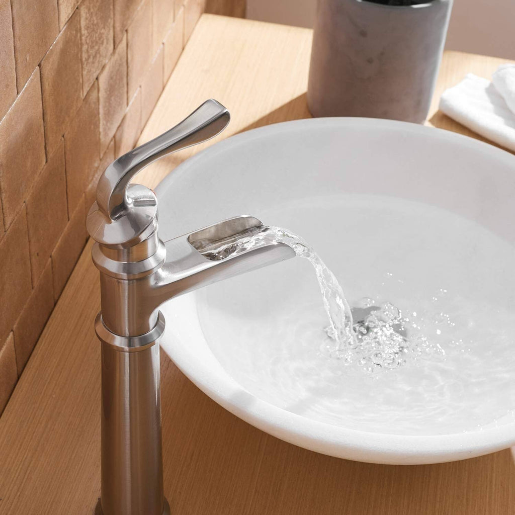 Oil Rubbed Bronze Vessel Sink Faucet with Pop Up Drain C355975