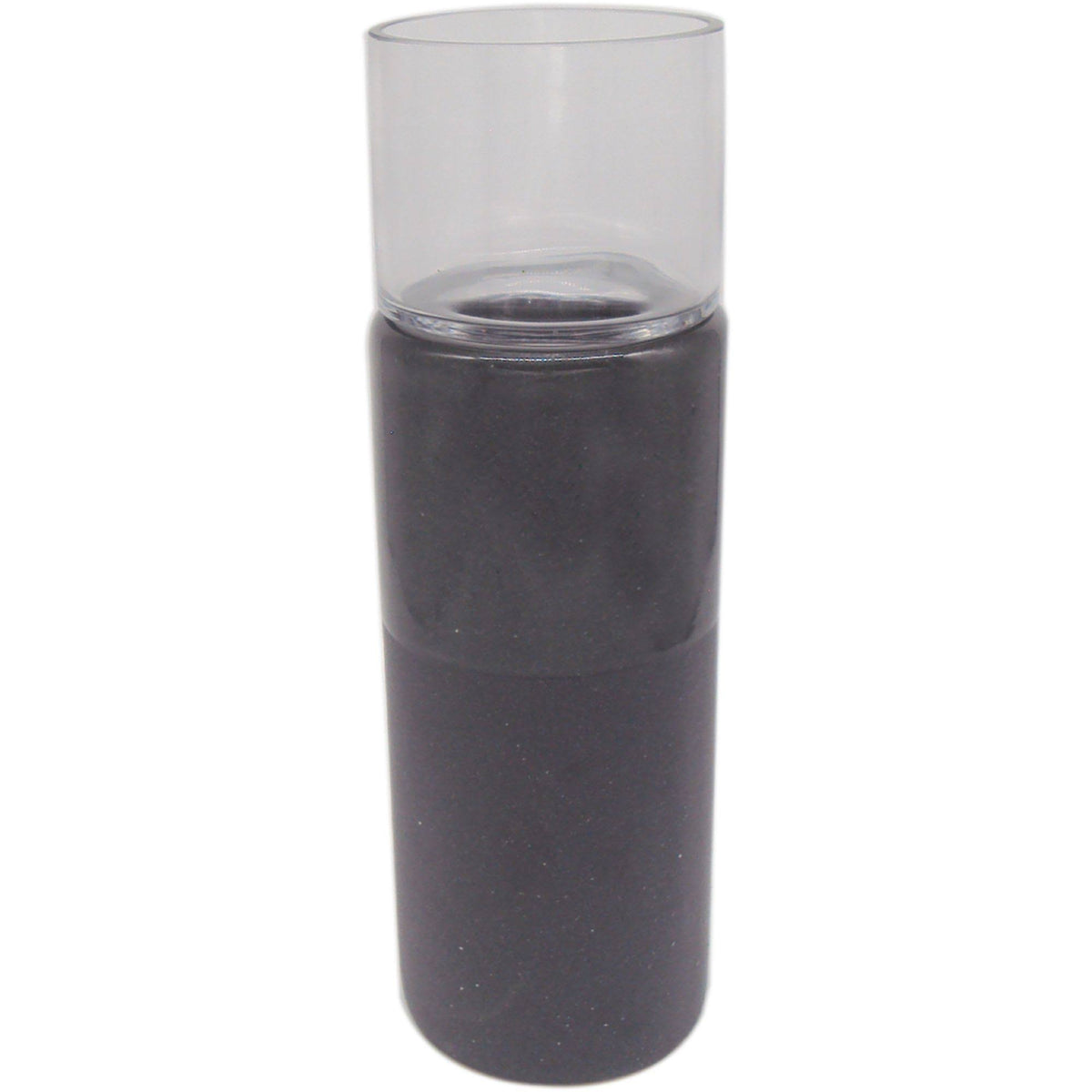 Clear and Black Candle Holder K813414