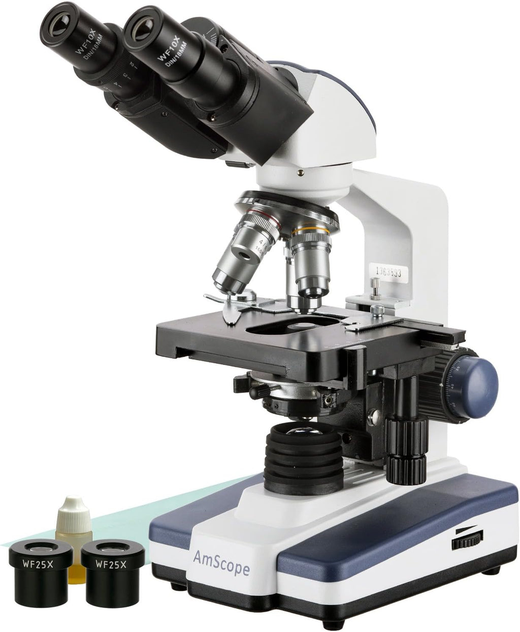 40X-2500X LED Binocular Compound Microscope with 10MP USB3 Camera L10835