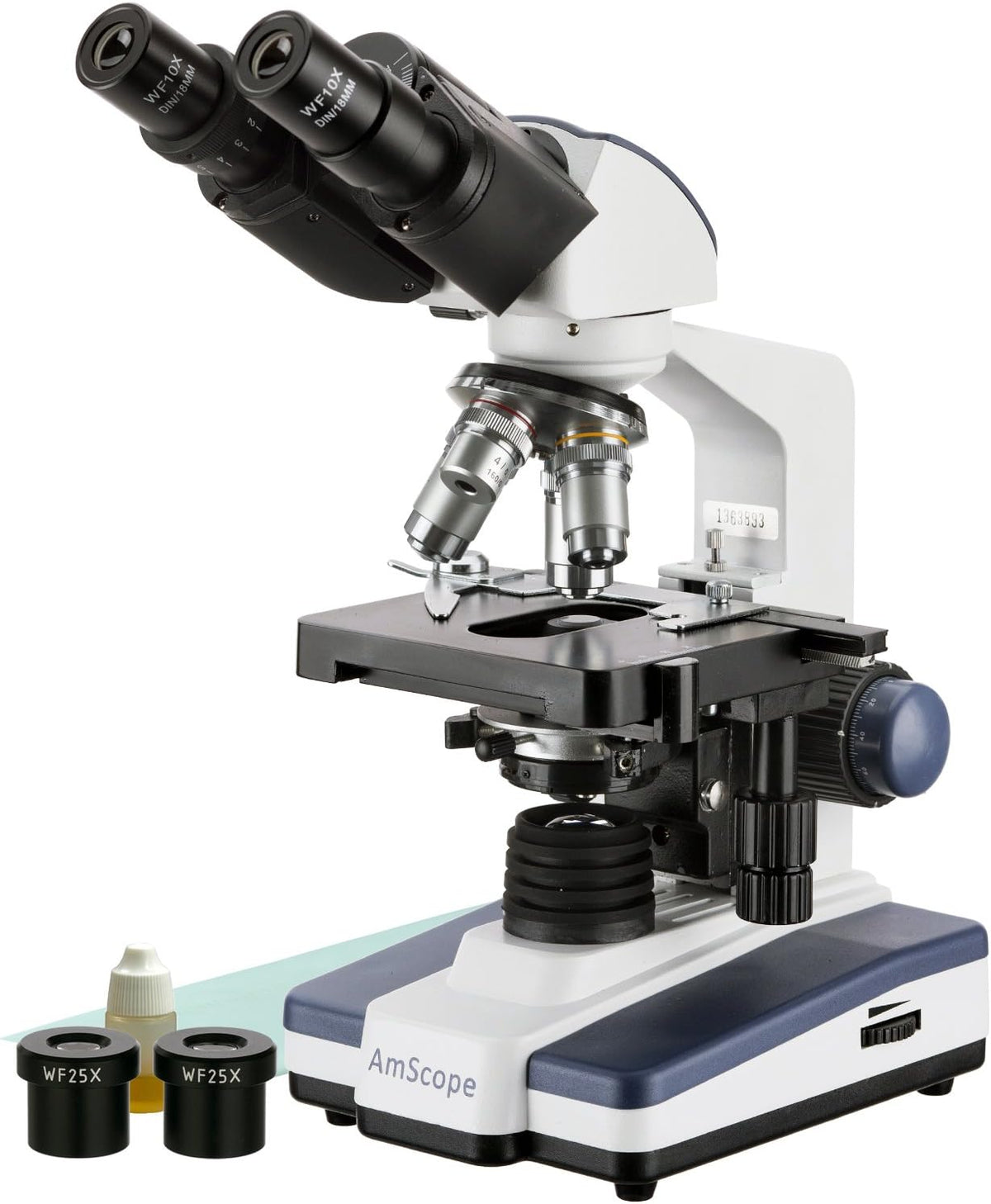 40X-2500X LED Binocular Compound Microscope with 10MP USB3 Camera L10835