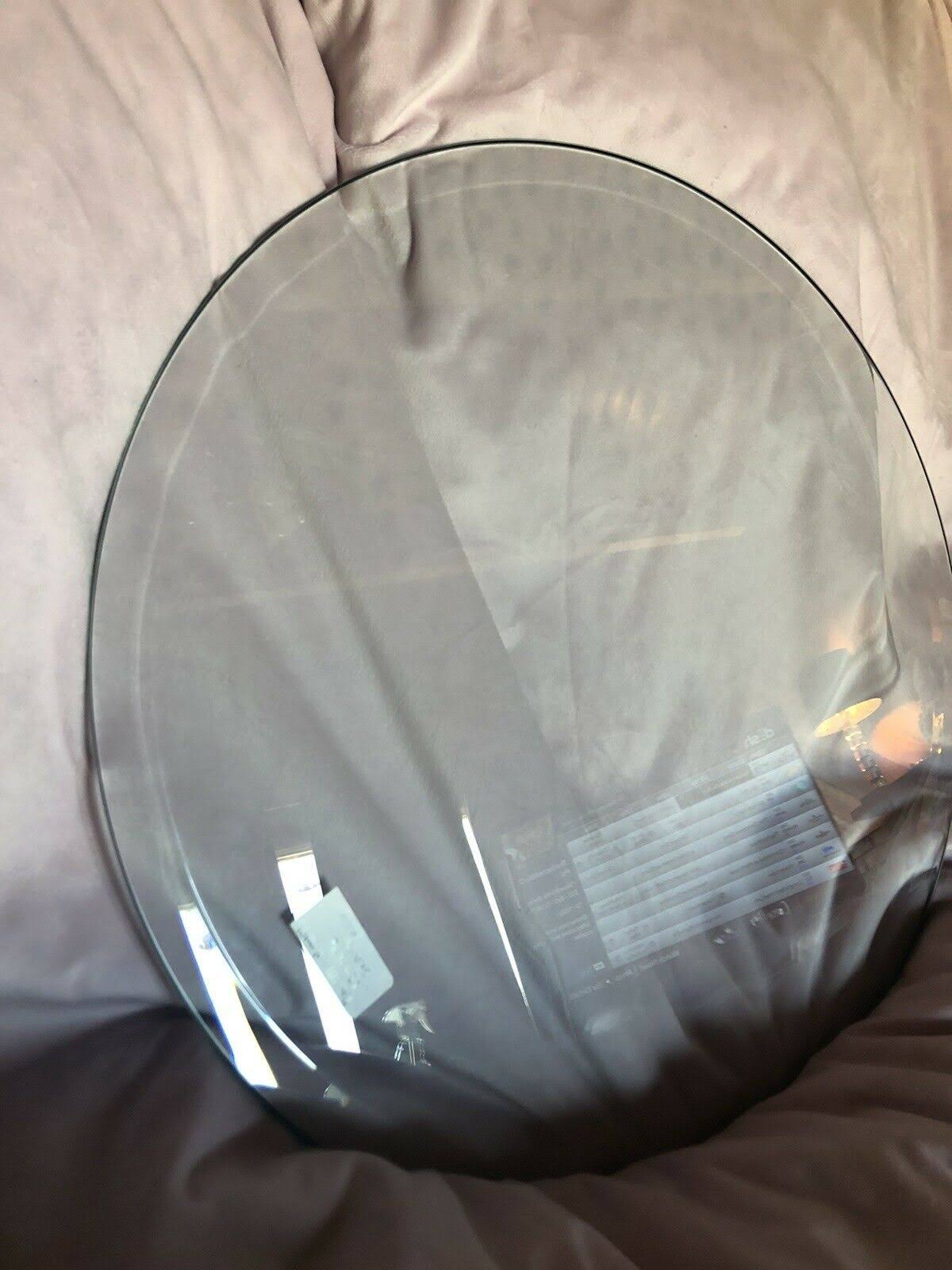Clear 20x22 Round Tempered Glass Table Top G25574