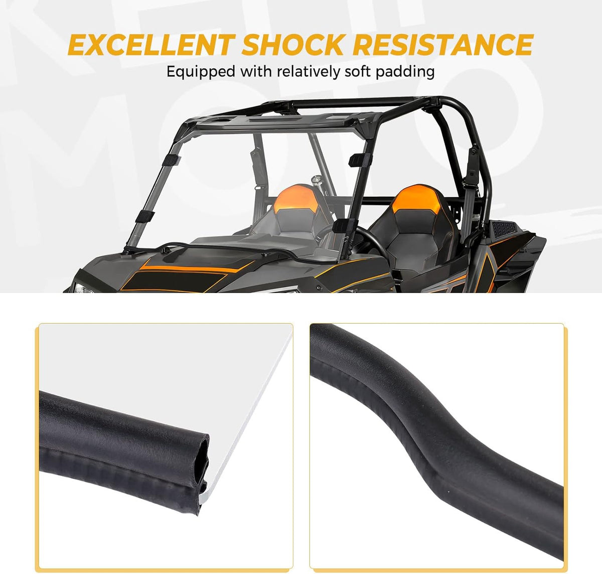 Scratch Resistant Hard-coated Polycarbonate Front Full Windshield M998266