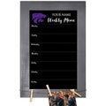 11x22 x 19x22 Personalized Team Weekly Chalkboard with Frame J264