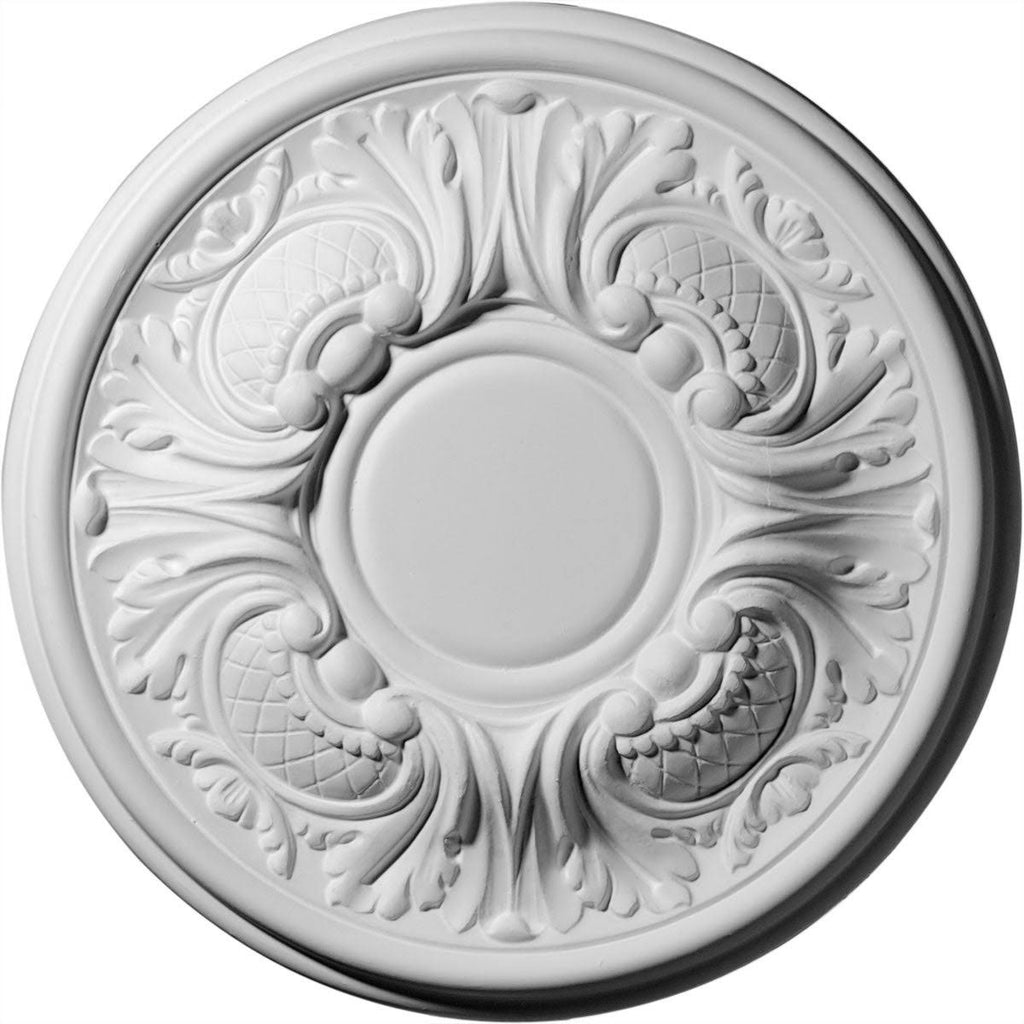 Wakefield Ceiling Medallion, Hand-Painted Pewter W9534