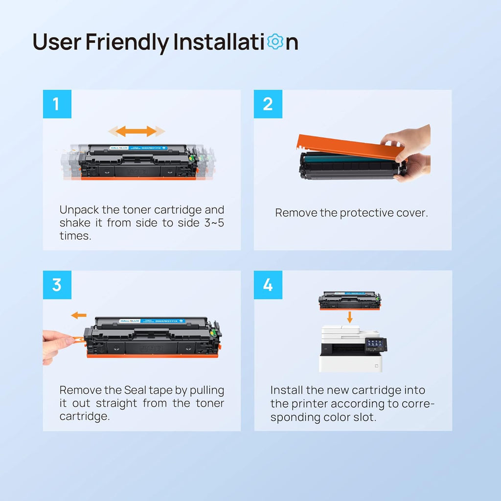 4 Pack High Yield Toner Cartridge Z354869