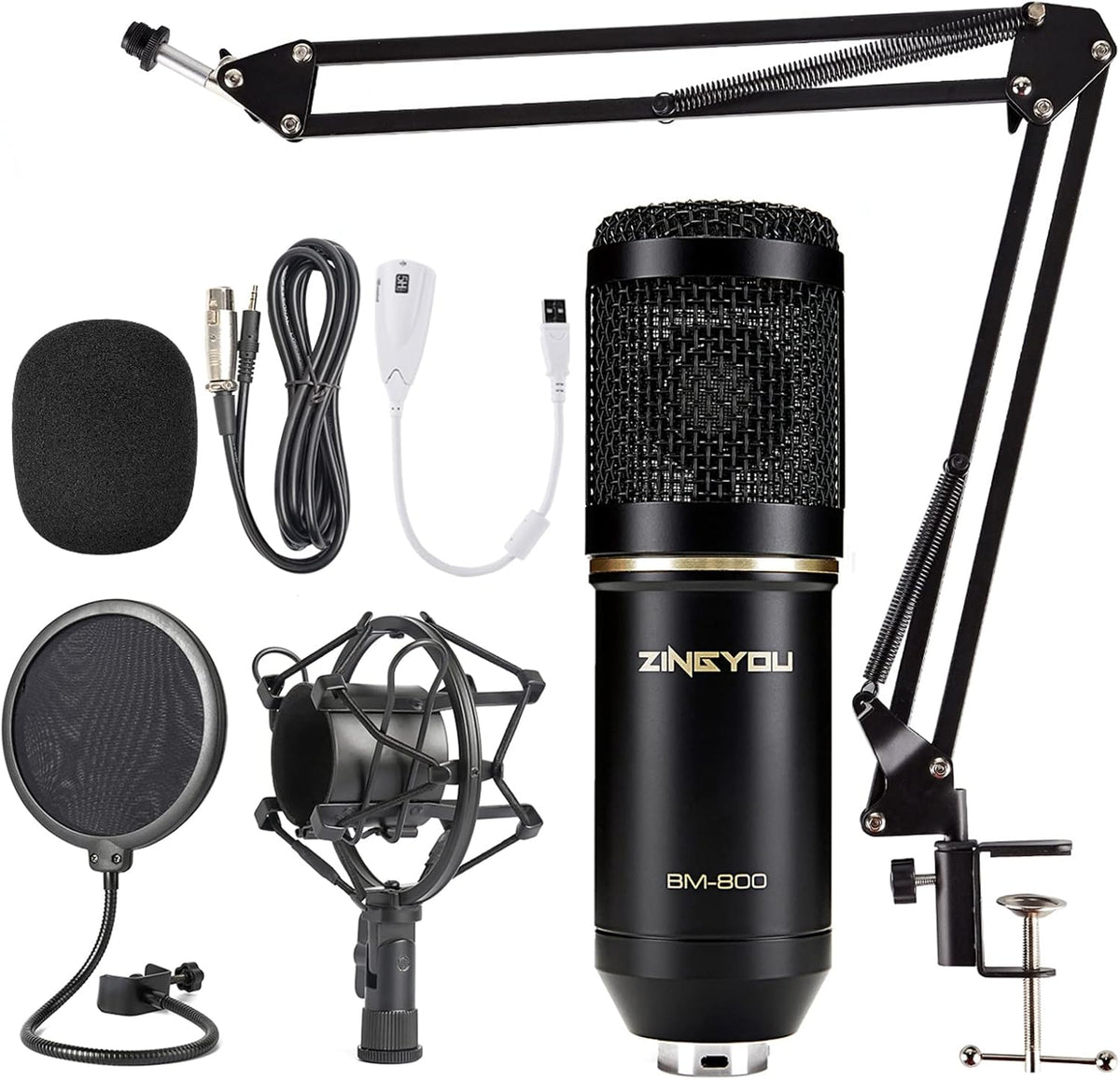 Gold Condenser Microphone Bundle, Pack of 2 J8063