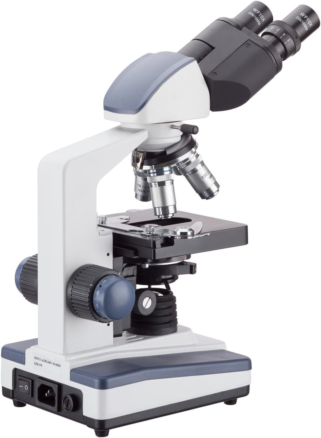 40X-2500X LED Binocular Compound Microscope with 10MP USB3 Camera L10835