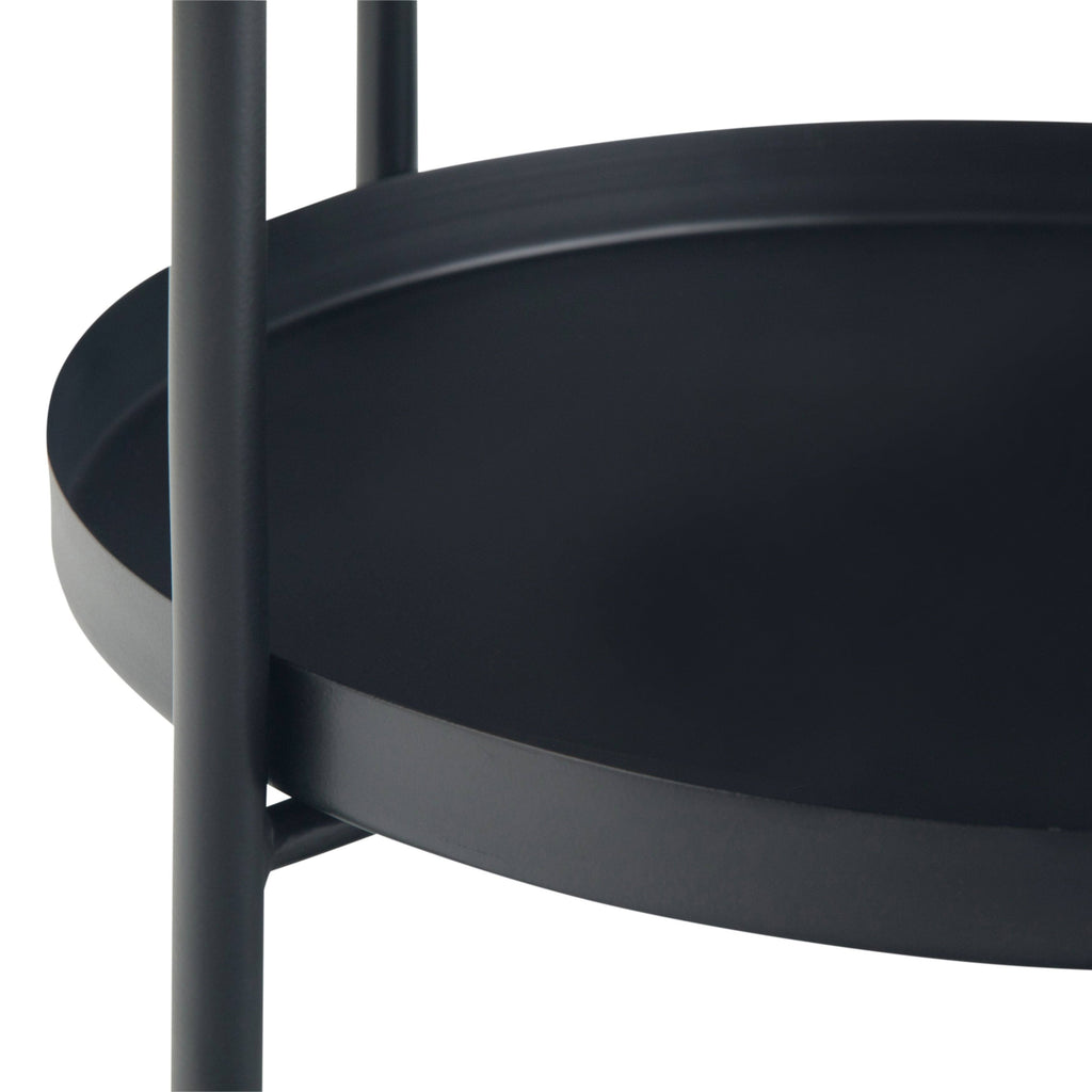 Cream Metal End Table Z10400
