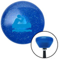 Blue Retro Metal Flake Shift Knob with M16 x 1.5 Insert Z34922