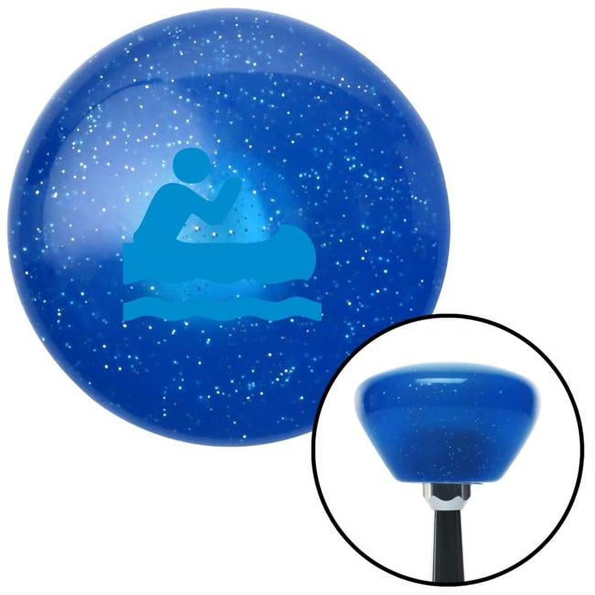 Blue Retro Metal Flake Shift Knob with M16 x 1.5 Insert Z34922
