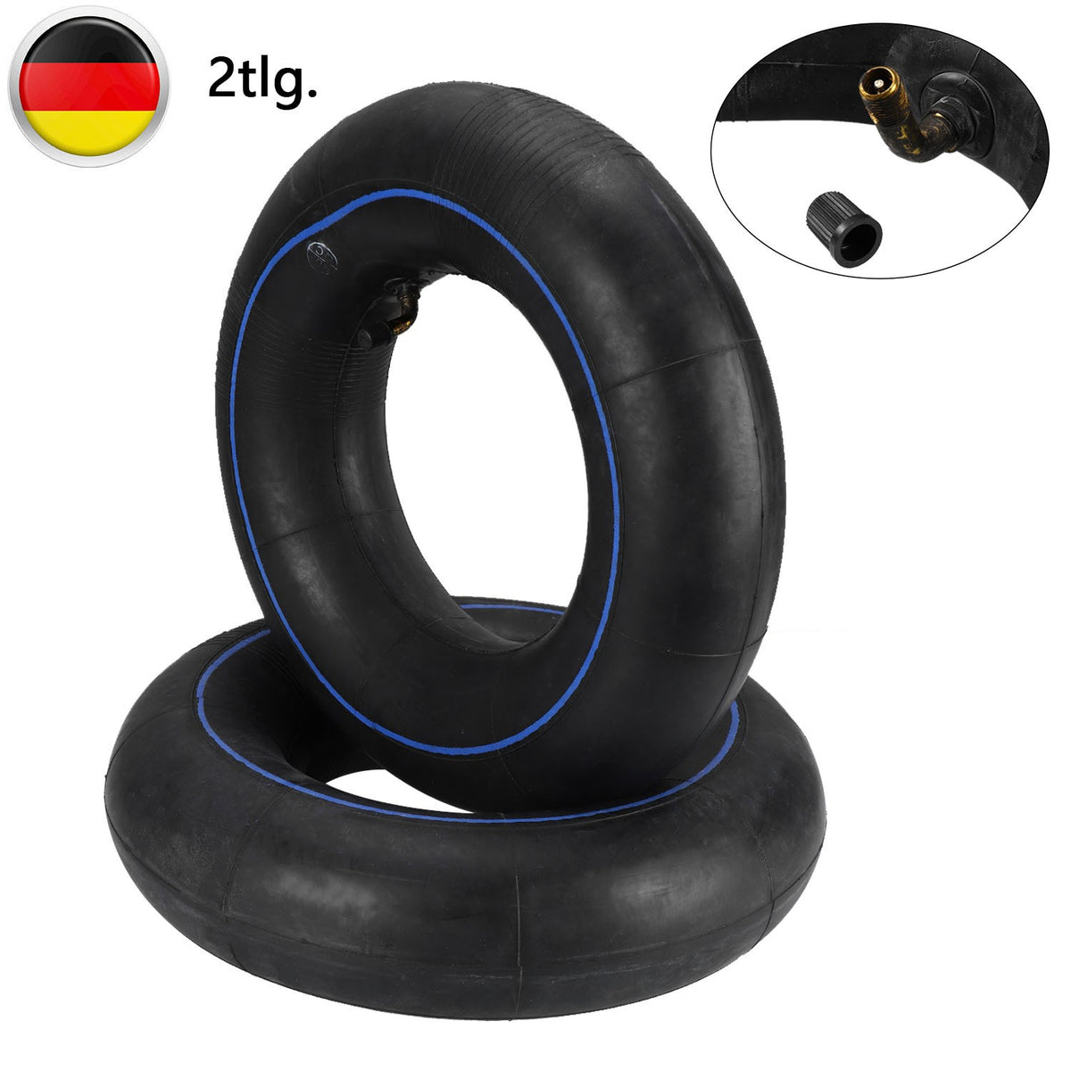13x5.00-6 Bent Valve Tire Inner Tube F60589