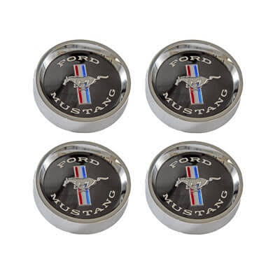 Black Styled Steel Wheel Center Cap Set of 4 U220925