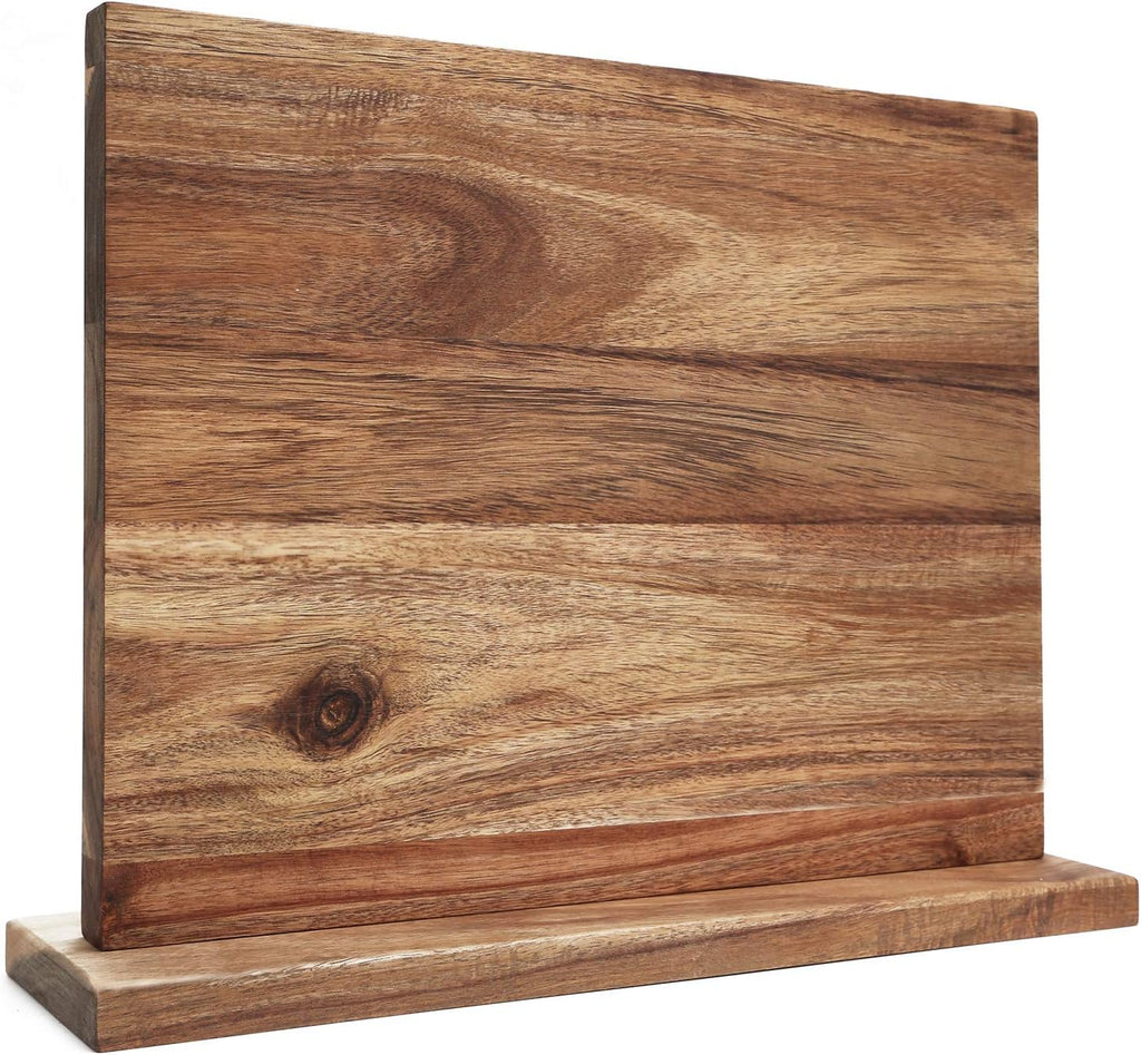 Magnetic Chef Knife Acacia Wooden Block Holder 17 X 13 Inches Rack J44788
