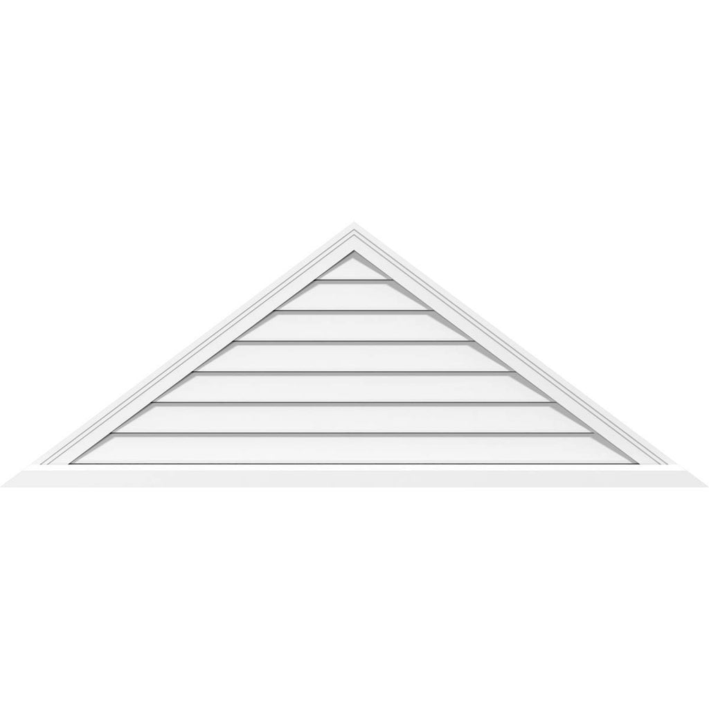 50x22W x 18-3/4x22H Triangle Surface Mount PVC Gable Vent B74229