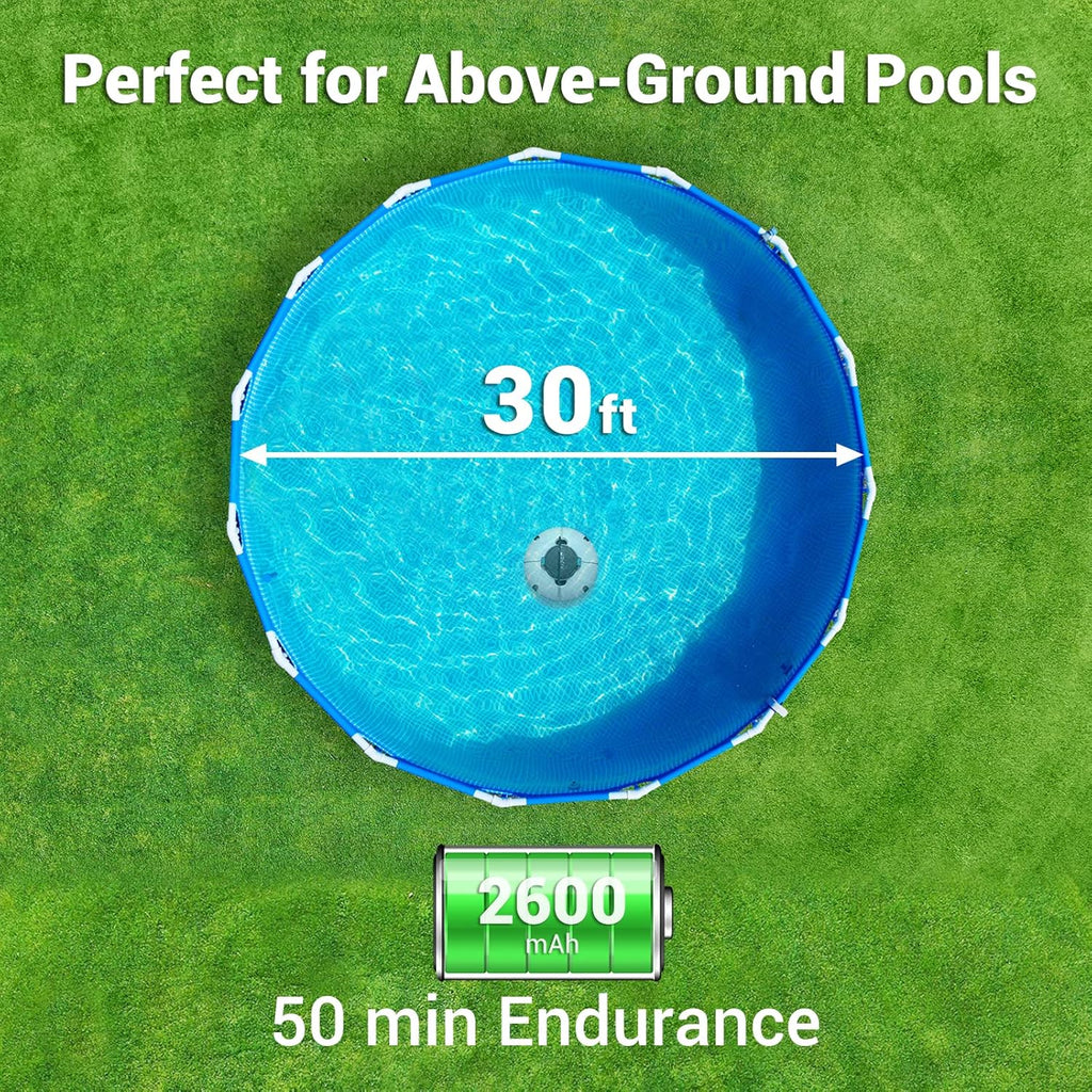 Cordless Robotic Pool Cleaner with Dual-Drive Motors G113703