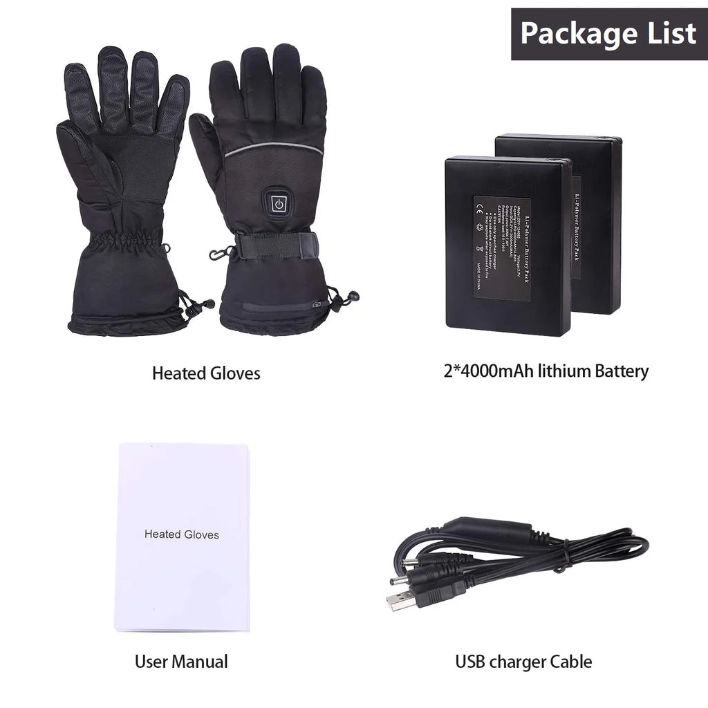 Rechargeable Battery Heated Winter Gloves G2947