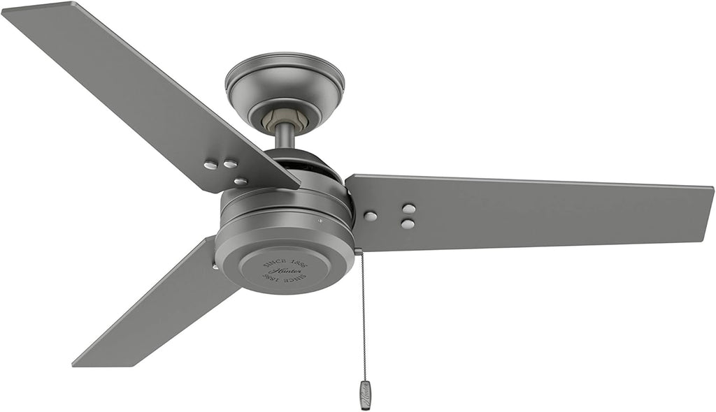 Matte Black 44 Ceiling Fan with Pull Chain Q128450