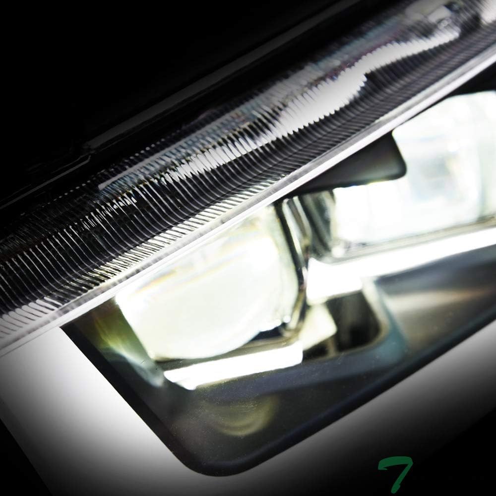 Black Housing Full LED Sequential Quad Projector Headlights M38134