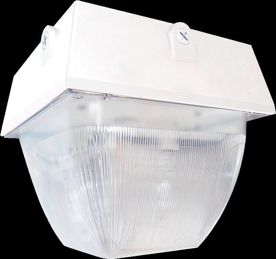 Vandalproof Ceiling 3 x 32W CFL Quartz White Q76707