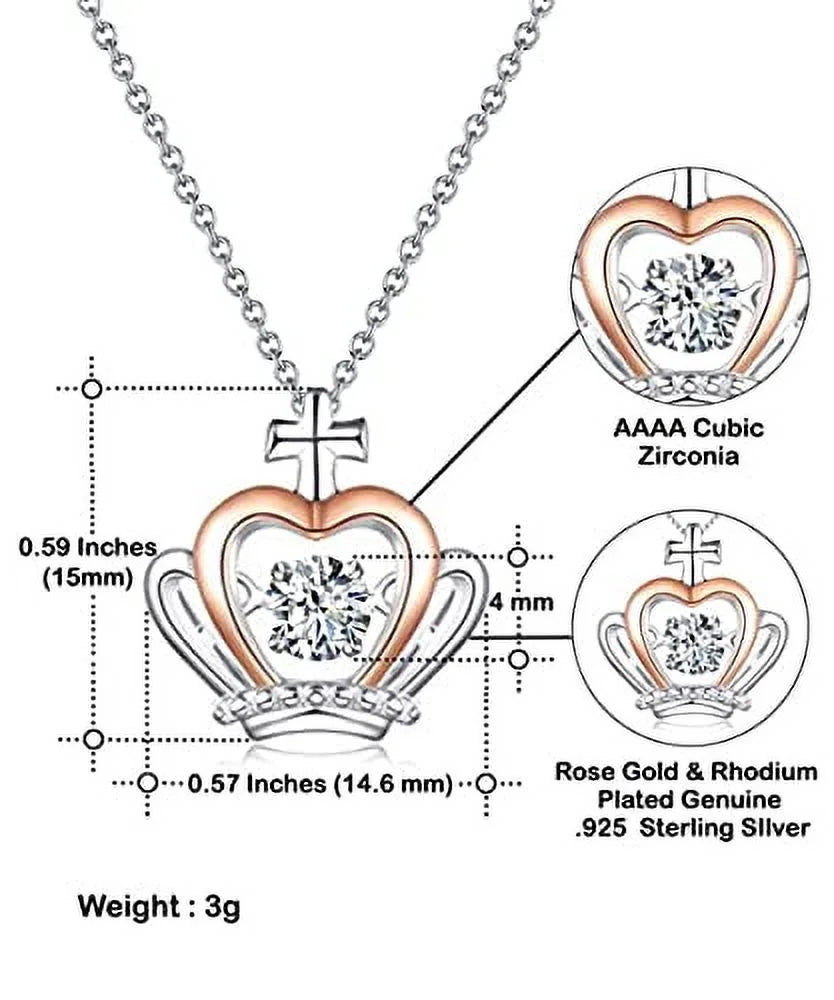 Wife Crown Pendant Necklace M4848
