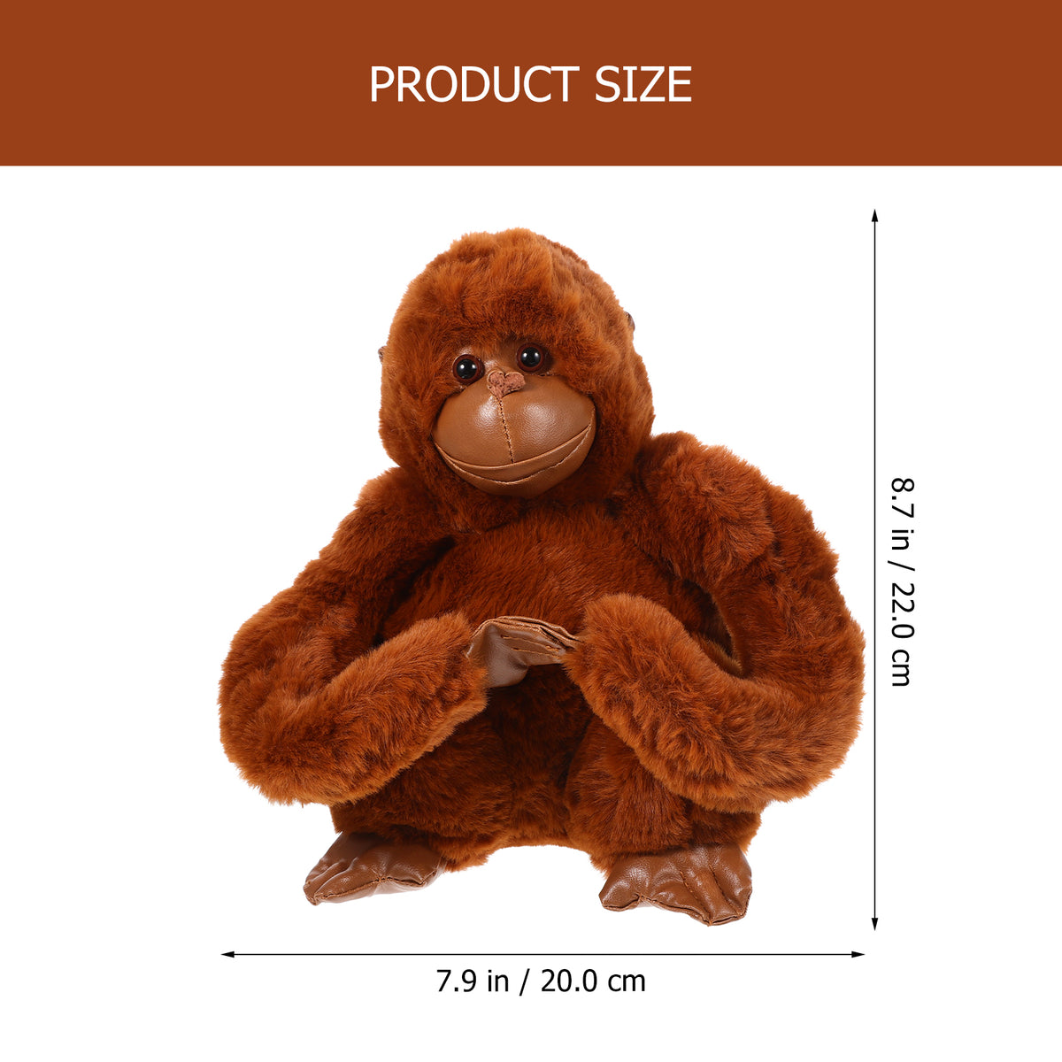 Large Plush Gorilla Stuffed Doll D7155