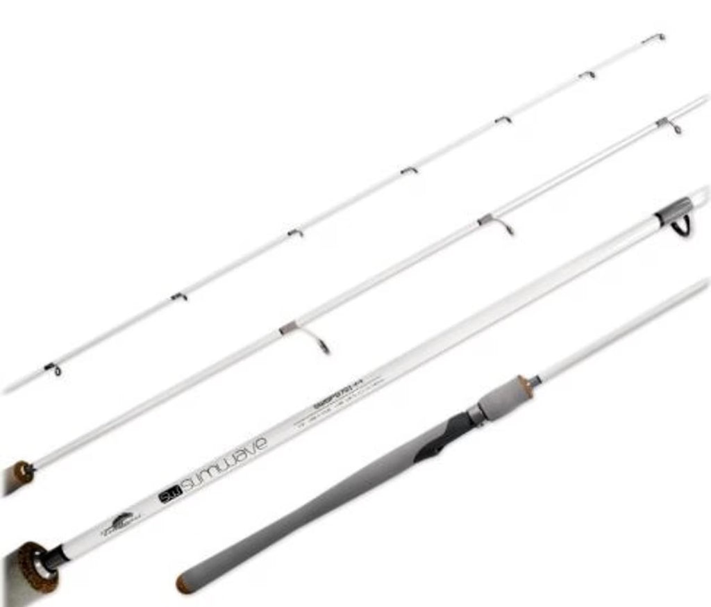 Slim Wave White Jigging Spinning Rod 6'4" Medium Heavy V33652
