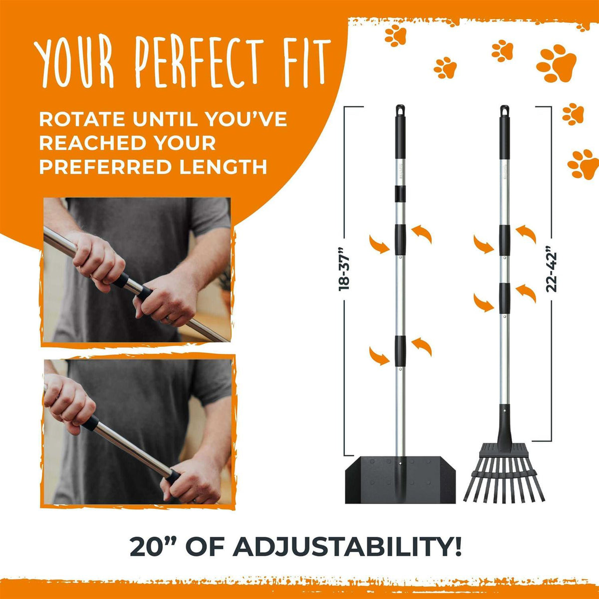 Dog Pooper Scooper and Rake Set V44894