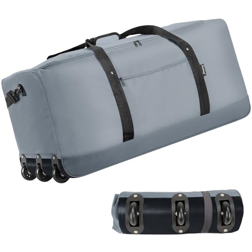 120L Foldable Rolling Duffel Bag with 3 Wheels D846302