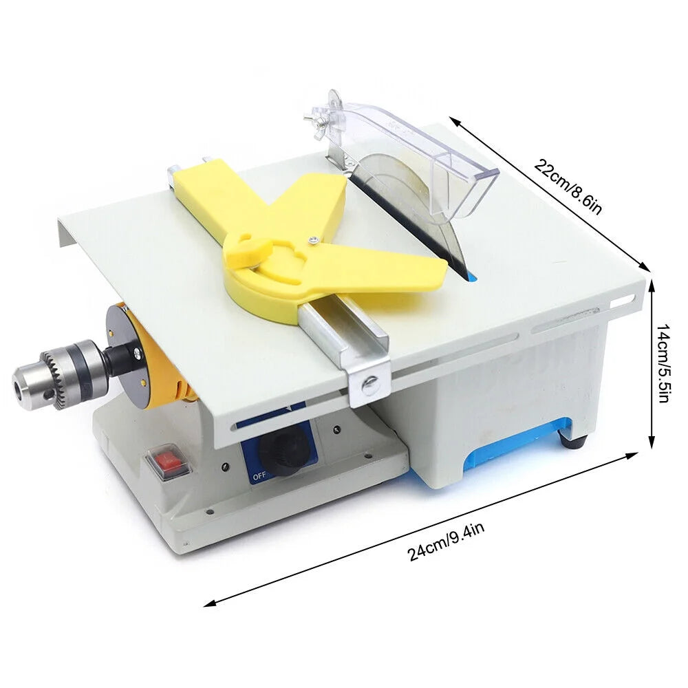 Benchtop Table Saw Cutting Machine Gem Jewelry Rock Bench Lathe Polisher 110V 750W Z64570