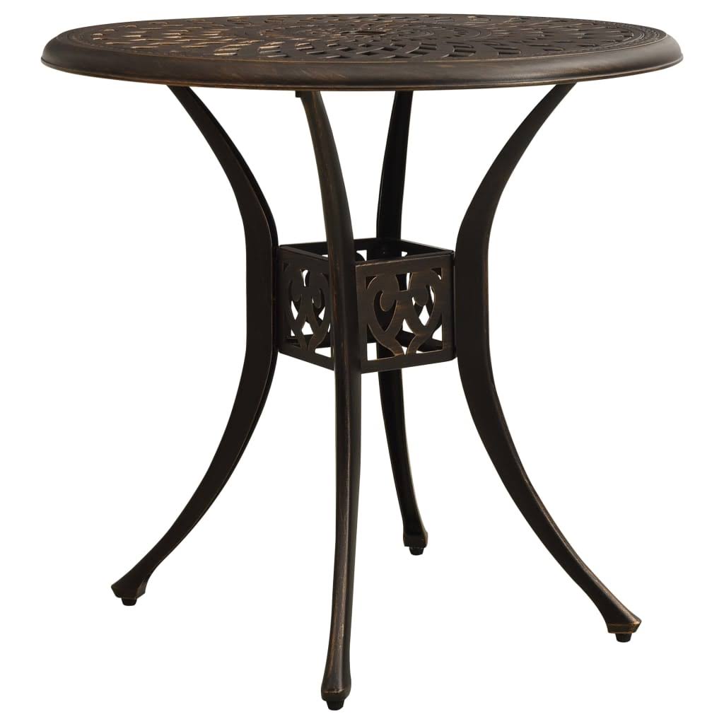 5 Piece Bistro Set Cast Aluminum Bronze A803744