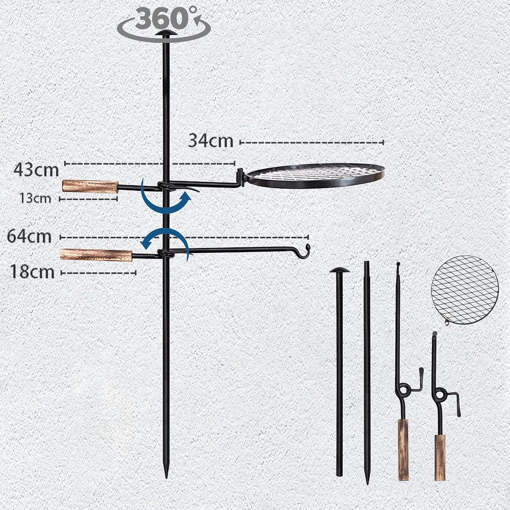 Heavy Duty Steel Campfire Grill E370454