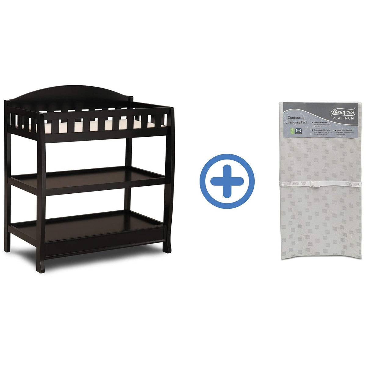 White Infant Changing Table with Pad F307173