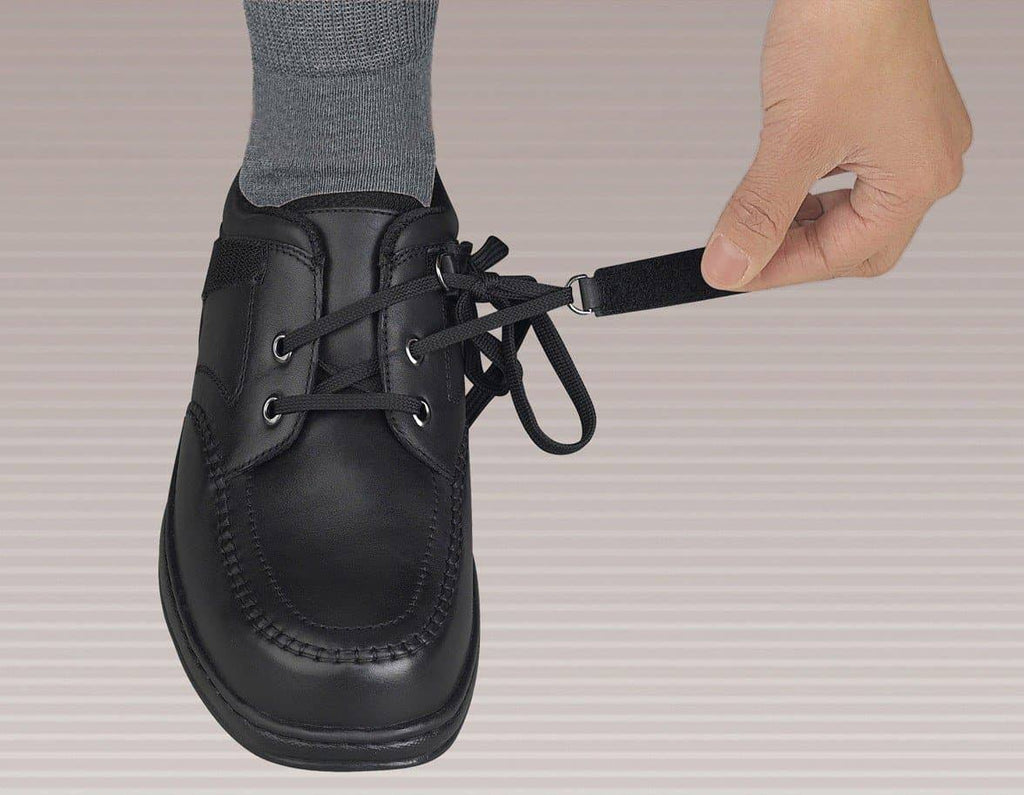 Black Leather Men&s Shoes B8063