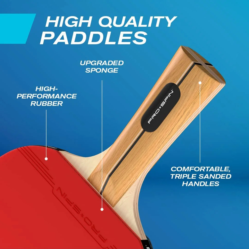 Portable Ping Pong Set with Retractable Net, Paddles W168