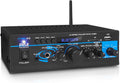 2X40W Mini Bluetooth Power Amplifier System with RCA, USB, AUX, Headphone, Mic Input Q3627