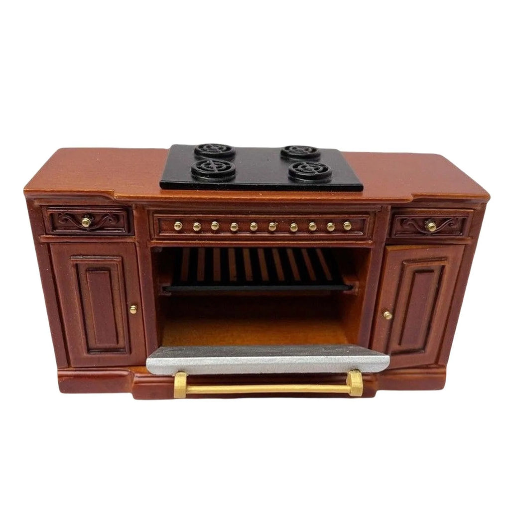 12 Scale Dollhouse Wood Cooker Cupboard Furniture Sets red R438450