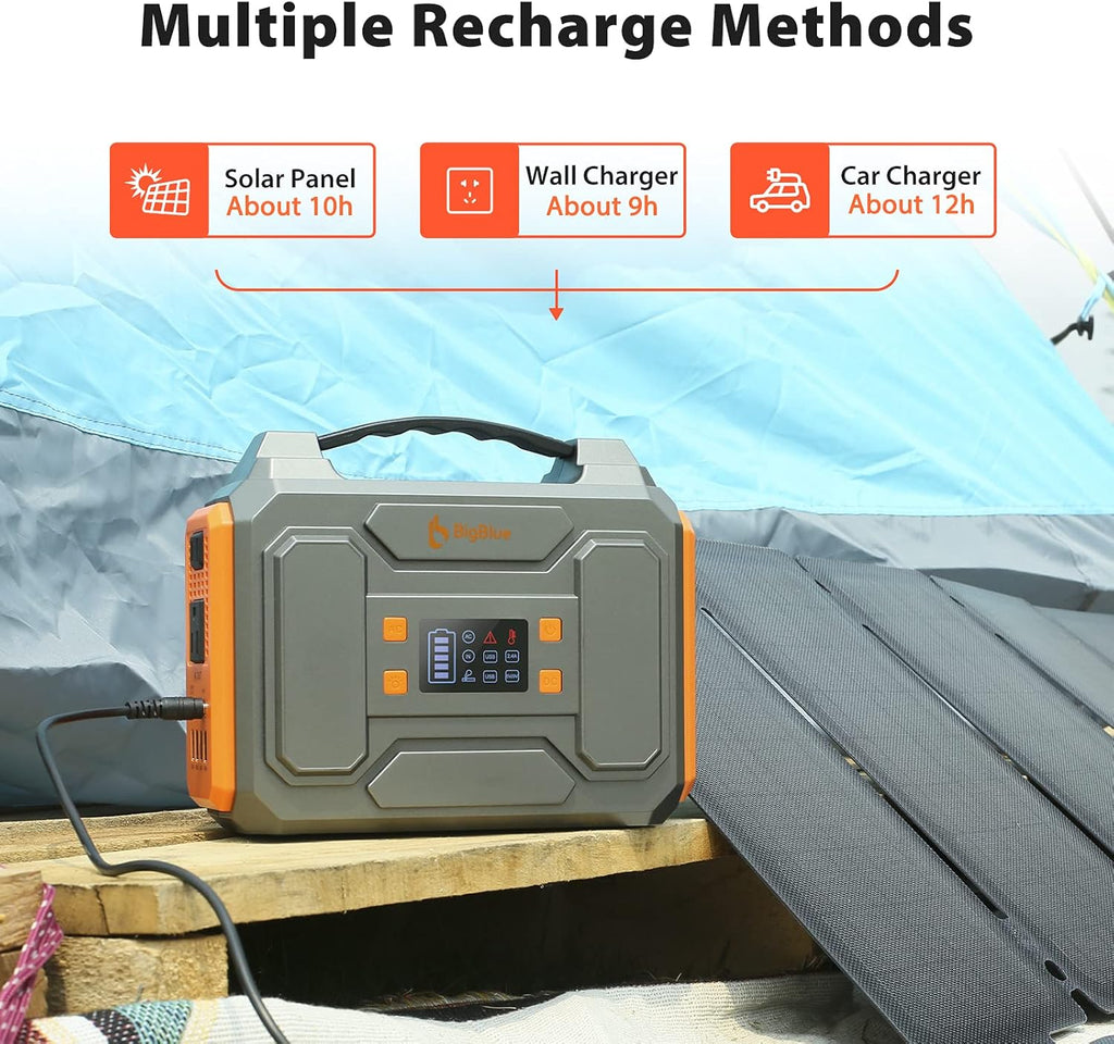 250Wh Portable Power Station Solar Generator with 120V AC Outlets C725822