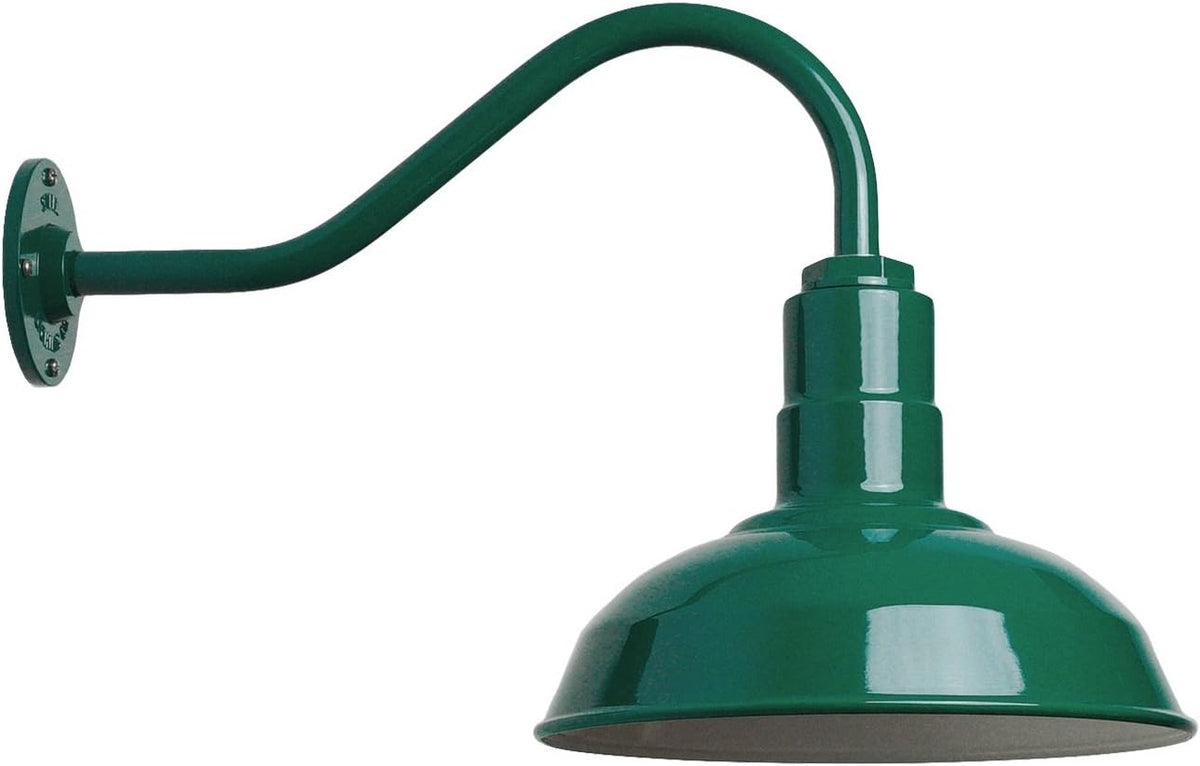 Matte Black Gooseneck Barn Light D103