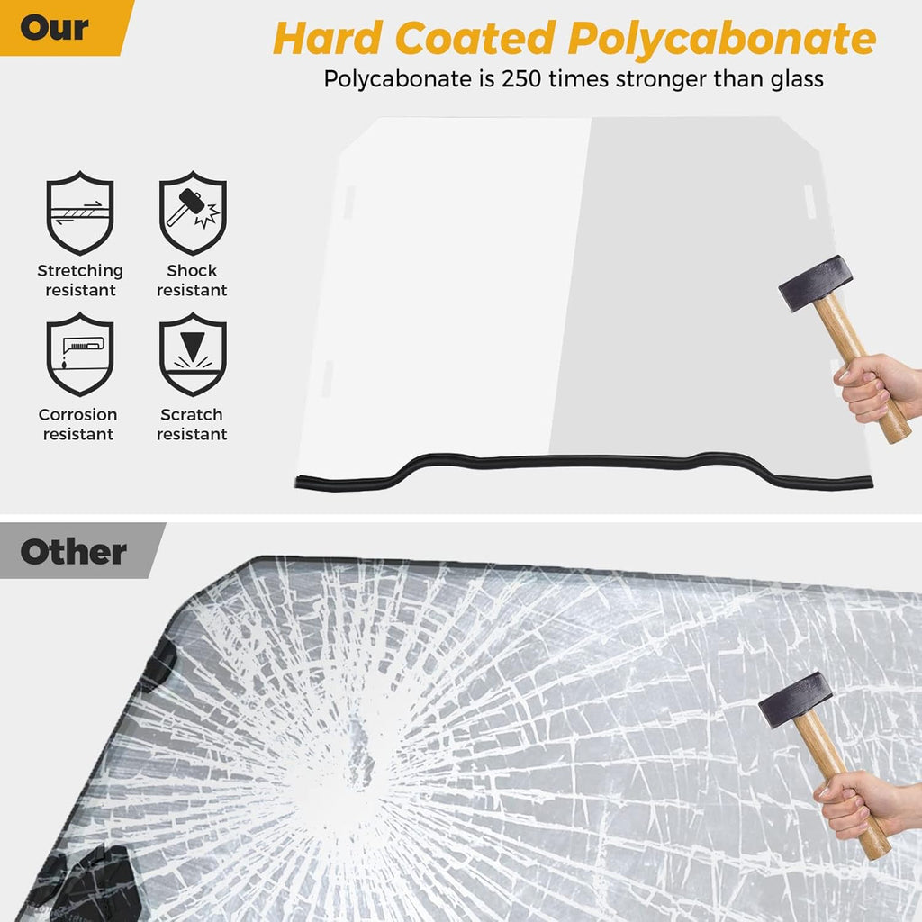 Scratch Resistant Hard-coated Polycarbonate Front Full Windshield M998266