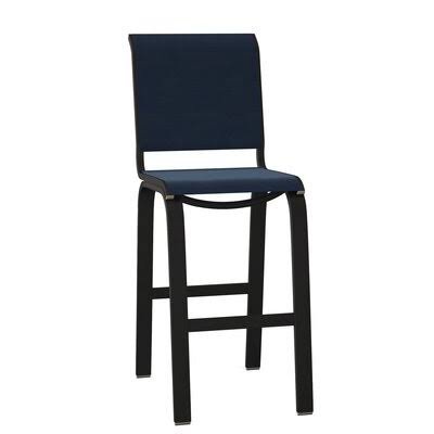 Navy Textured Black Patio Bar Stool J8381