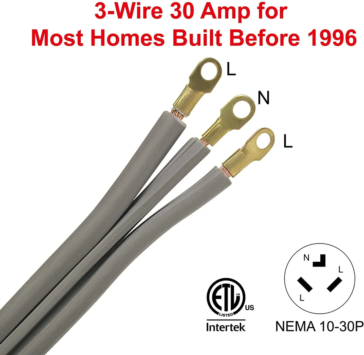 6 ft 10/3 SRDT 3-Wire 30 Amp Dryer Cord I6700