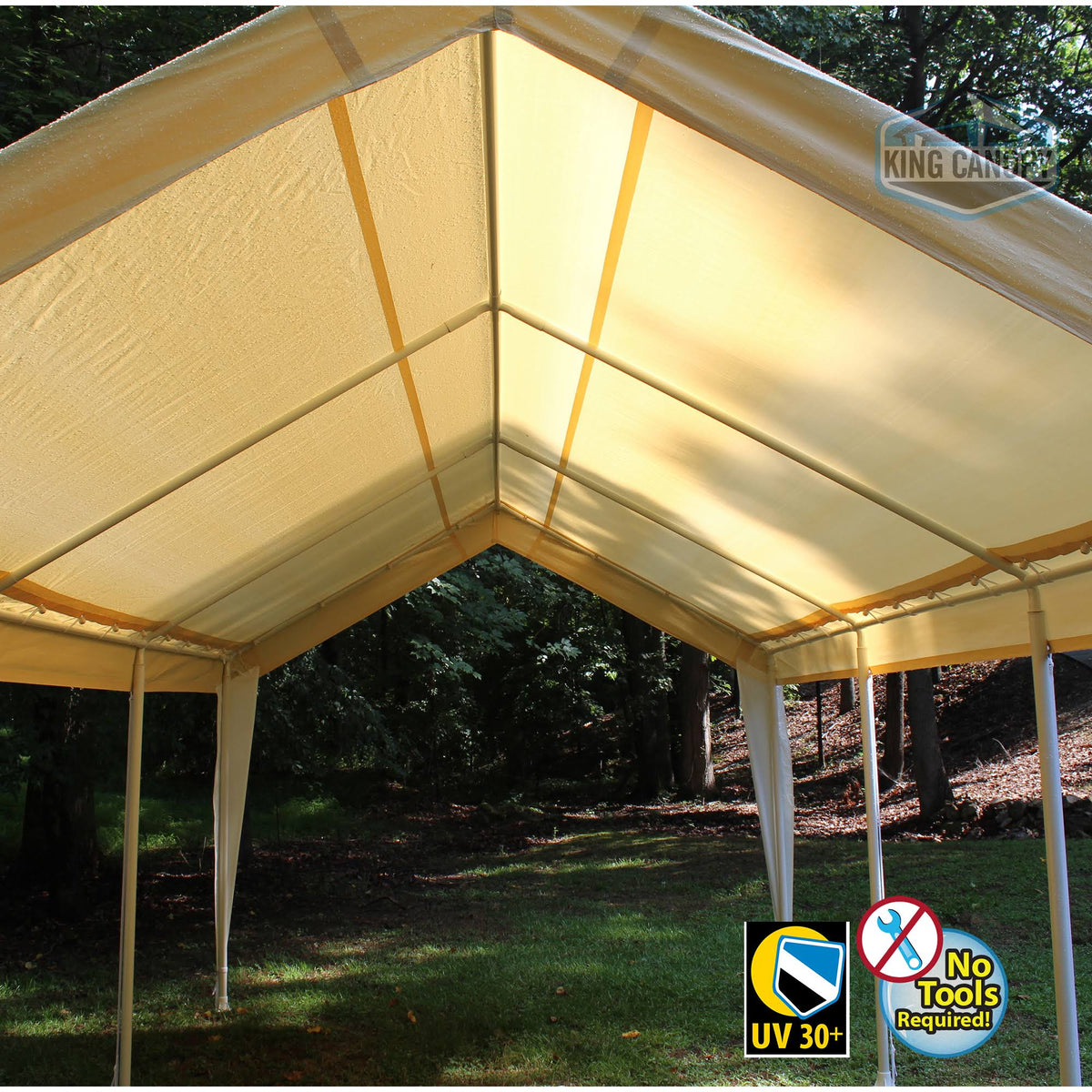10x20 Canopy with Tan/White Cover F381