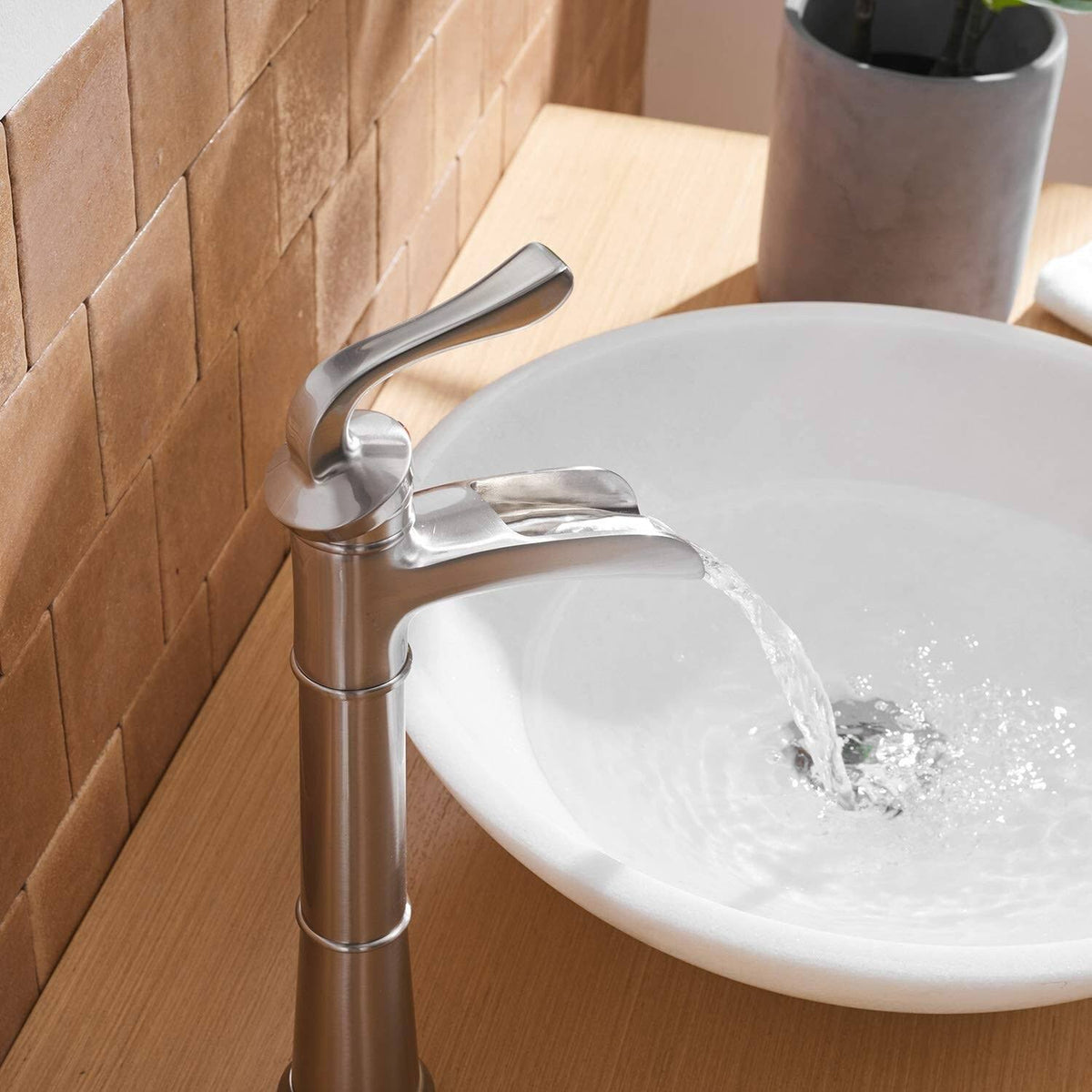 Oil Rubbed Bronze Vessel Sink Faucet with Pop Up Drain C355975