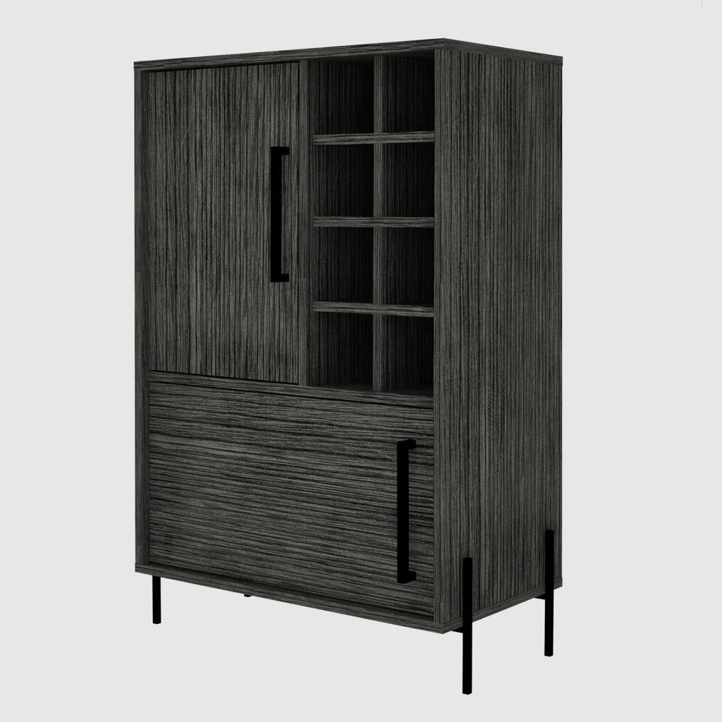 Smokey Oak Gray Oak Bar Cabinet G5522