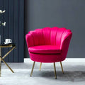 Fushia Velvet Barrel Chair V2449
